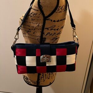 Harvey's Seatbelt Carriage Spangled Baguette Bag